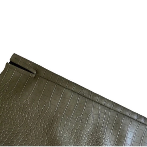 MESHKI Annabelle Olive Green Faux Leather Pants Size XS - Picture 5 of 13